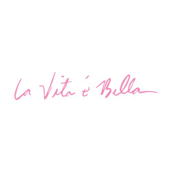 Pegatina vinilo La Vita e Bella diseño original 50x10cm