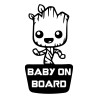 Pegatina vinilo baby groot baby on board 10x20cm
