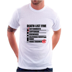 Camiseta Kill Bill lista de muertes Escuadrón Asesino Víbora Letal