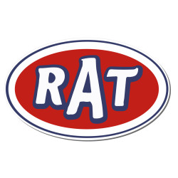 Pegatina impresión RAT 11x7cm 2 unidades