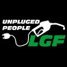 Pegatina vinilo Unpluged people LGF 12x5cm