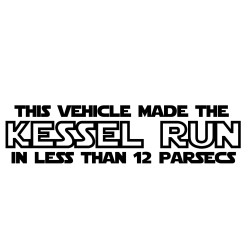 Pegatina viilo Kessel run 28x6cm