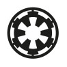 Pegatina vinilo Imperio de Star Wars 12x12cm