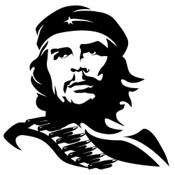 Pegatina vinilo Che Guevara 14x15cm