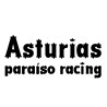 Pegatina vinilo Asturias Paraíso racing cruces 15x6cm