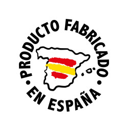Seis unidades pegatina vinilo impreso Bandera Alcalá de Henares 9x6cm