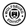Pegatina vinilo Wolfsburg 9x9cm