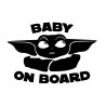 pegatina vinilo baby yoda baby on board 10x16cm